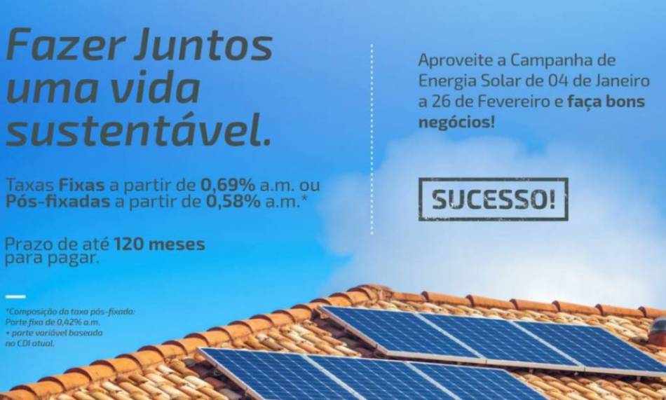 Cooperativa financia até 100% dos projetos de energia solar | OCB/MT Principal Cooperativa financia até 100% dos projetos de energia solar | OCB/MT Principal